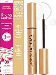 Grande Cosmetics GrandeLASH-MD Lash Enhancing Serum - Peptide & Vitamin Infused Formula for Longer, Thicker, Fuller Looking Lashes - Ophthalmologist Tested, Cruelty-Free