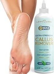 Love Lori Foot Callus Remover Gel Extra Strength Pedicure Tool for Feet 6oz | Quickly, easily, softens and removes dead, hard skin on heels & feet; salon-quality pedicure results at home
