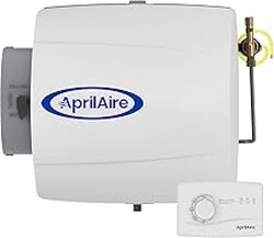 AprilAire 500M Whole-House Humidifier, Manual Compact Furnace Humidifier, Large Capacity Whole-House Humidifier for Homes up to 3,600 Sq. Ft., White