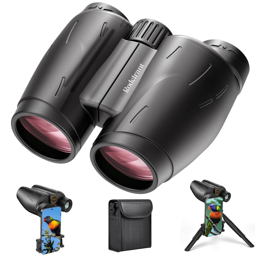 HD Binoculars 25x30 for Adults with Phone Adapter,Tripod and Tripod Adapter,Waterproof Binoculars for Bird Watching,Hiking and Travel