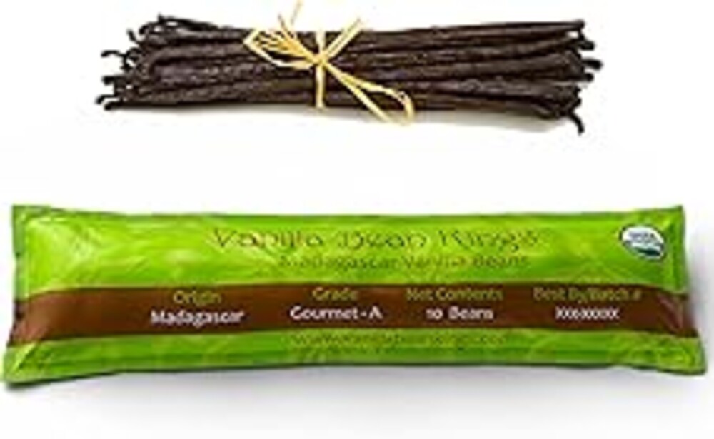 10 Organic Madagascar Whole Grade A Vanilla Pods for Vanilla Extract and Baking