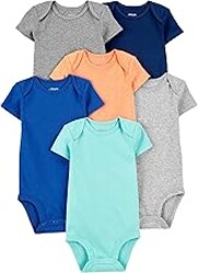 Simple Joys by Carter's Baby-Boys 6-Pack Short-Sleeve Bodysuit