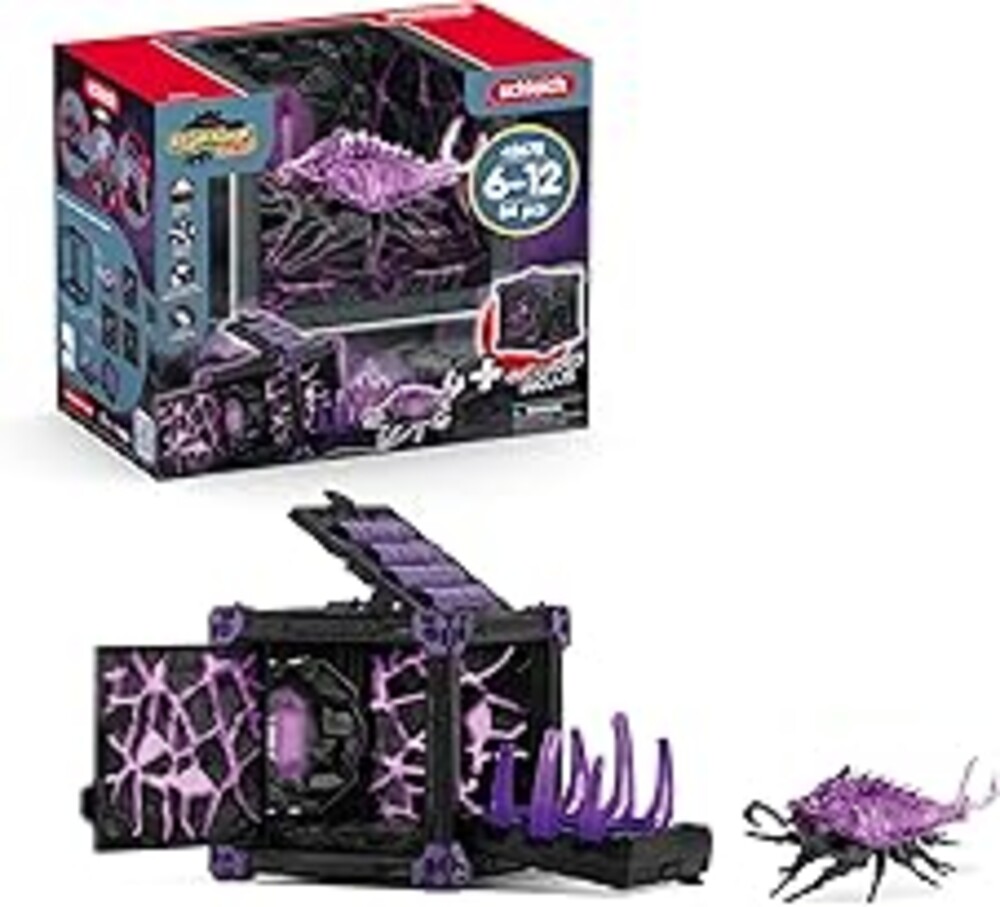 Schleich Eldrador Creatures - 34 PC Shadow Battle Cave with Bug Toy Playset - Insect Figurine for Boys and Girls with Expandable Fortress - Interactive, Imaginative Play for Kids Ages 7+ | 42675