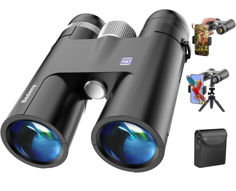 18X50 High Powered Binoculars for Adults with Upgraded Phone Adapter, Tripod and Tripod Adapter,Waterproof Compact Binoculars with Low Light Vision for Bird Watching,Travel,Sightseeing
