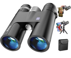 18X50 High Powered Binoculars for Adults with Upgraded Phone Adapter, Tripod and Tripod Adapter,Waterproof Compact Binoculars with Low Light Vision for Bird Watching,Travel,Sightseeing