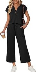LILLUSORY Two Piece Lounge Sets for Women Spring Vacation Beach Travel Airport Outfits Casual Cruise Fashion 2026