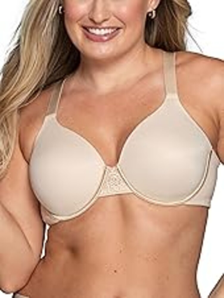 Vanity Fair Women's Full Figure Beauty Back Smoothing Bra, 4 Way Stretch Fabric, Lightly Lined Cups up to H