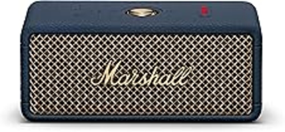 Marshall Emberton III Portable Bluetooth Speaker - Rugged Waterproof/Dust-Proof Design | Loud Stereo Sound, Deep Bass | Compact and Wireless for Travel and Outdoors - Midnight Blue