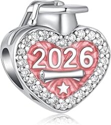 Vegaine 2026 Graduation Charms Bead Pendant for Bracelets Jewelry Present Charm for Women
