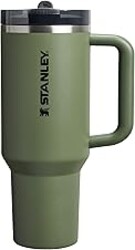 STANLEY Quencher ProTour Flip Straw Tumbler with Leakproof Lid 40 oz | Built-In Straw and Handle | Cup Holder Compatible for Travel | Insulated Stainless Steel Cup | BPA-Free | Dried Pine VRT