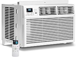 Electactic Window Air Conditioner, 8000 BTU Window AC Unit, Cool Rooms up to 350 Sq.Ft., 6-in-1 Modes,24H Timer, Energy Saving, Remote Control, Perfect for Bedroom, Apartment, Living Room, Office