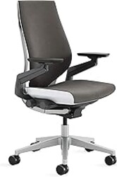 Steelcase Gesture Office Chair - Ergonomic Work Chair with Wheels for Carpet - Comfortable - Intuitive-to-Adjust for Desk - 360-Degree Arms - Graphite Gray Fabric