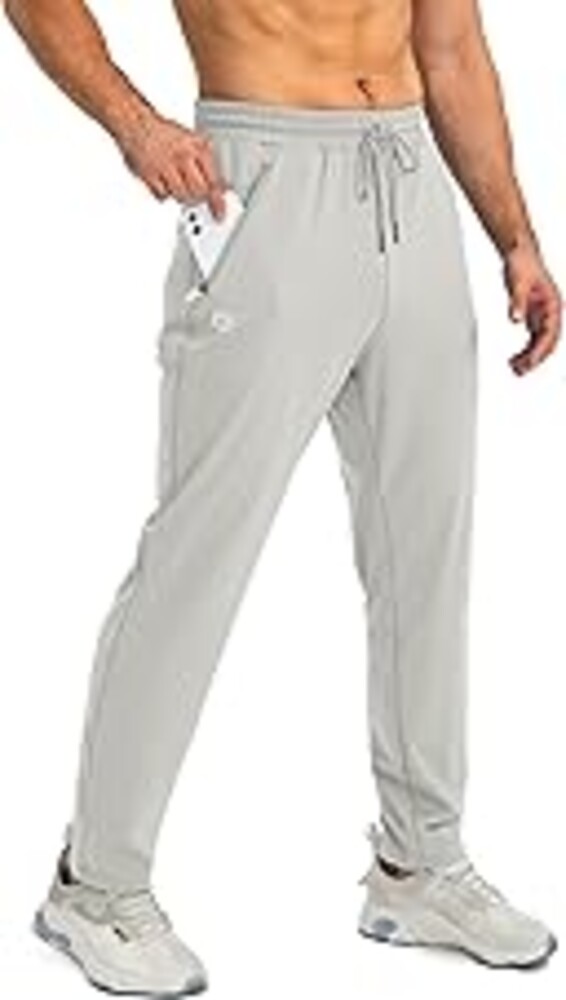 G Gradual Men's Sweatpants with Zipper Pockets Tapered Joggers for Men Athletic Pants for Workout, Jogging, Running