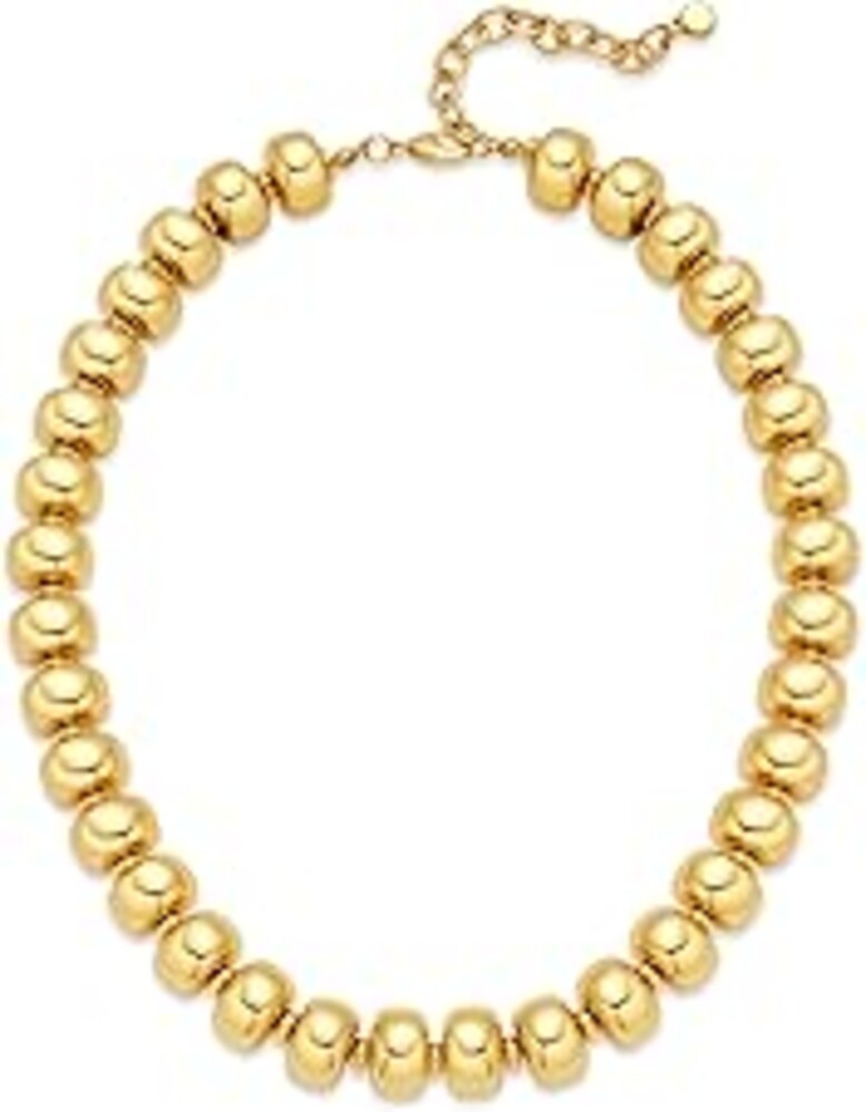 LILIE&WHITE Resin Chunky Beaded Necklace for Women Minimalistic Modern Statement Necklace Jewelry Accessories