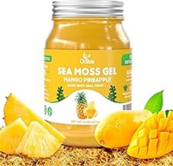 OALSE Sea Moss Gel Mango Pineapple Flavor - Natural Seamoss Gel with 92 Minerals and Vitamins - Non-GMO, Gluten-Free, Vegan - Immune Defense-15 OZ