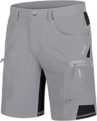 TACVASEN Men's Hiking Cargo Shorts 10" with Zipper Pockets Quick Dry Casual Stretch Golf Work Short Outdoor Summer