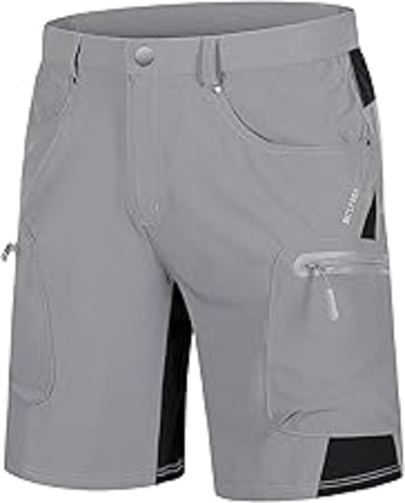 TACVASEN Men's Hiking Cargo Shorts 10" with Zipper Pockets Quick Dry Casual Stretch Golf Work Short Outdoor Summer