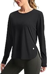 G Gradual Women's Sun Shirts UPF 50+ Long Sleeve Workout Hiking Tops | UV Protection, Rash Guard, Lightweight, Quick Dry, High-Low Hem, Athletic Running Swim Shirts for Women