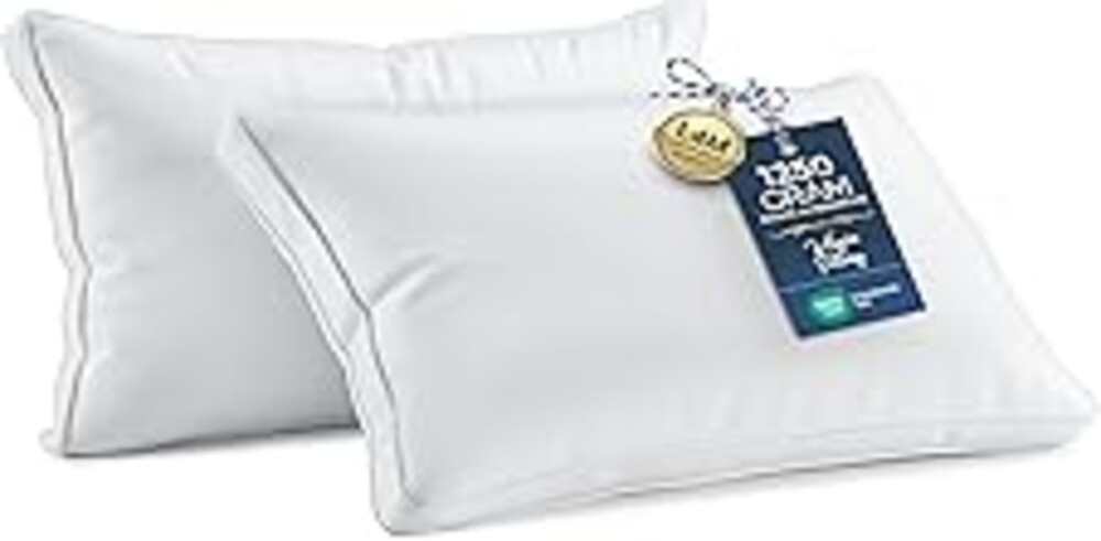 Utopia Bedding Bed Pillows for Sleeping King Size (White), Set of 2, Soft & Fluffy Pillow with Down Alternative Filling, Cooling, Hotel Quality, Gusseted Pillow for Back, Stomach or Side Sleepers