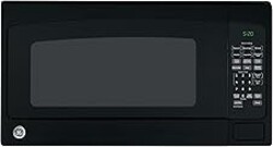 GE Countertop Microwave Oven, 1,200-watt Capacity, 2.0 Cubic Ft., 8 Auto Setting Cooking Settings, Child-Lock Technology, Kitchen Essentials for the Countertop, Dorm Room or Apartment, Black