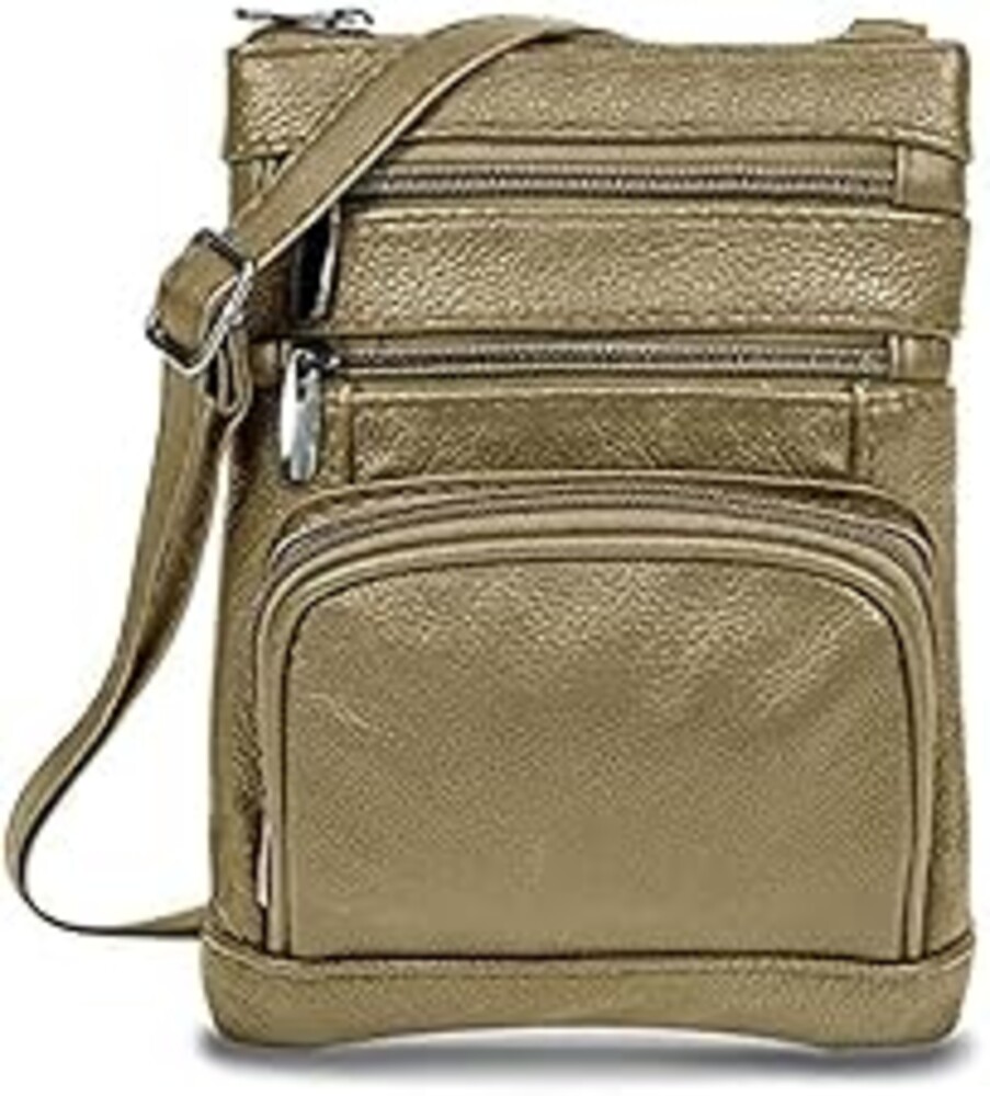 Krediz leather Crossbody Purses for Women, Multi Pocket Crossbody Purse with Adjustable Strap, Soft & Durable Leather Purse
