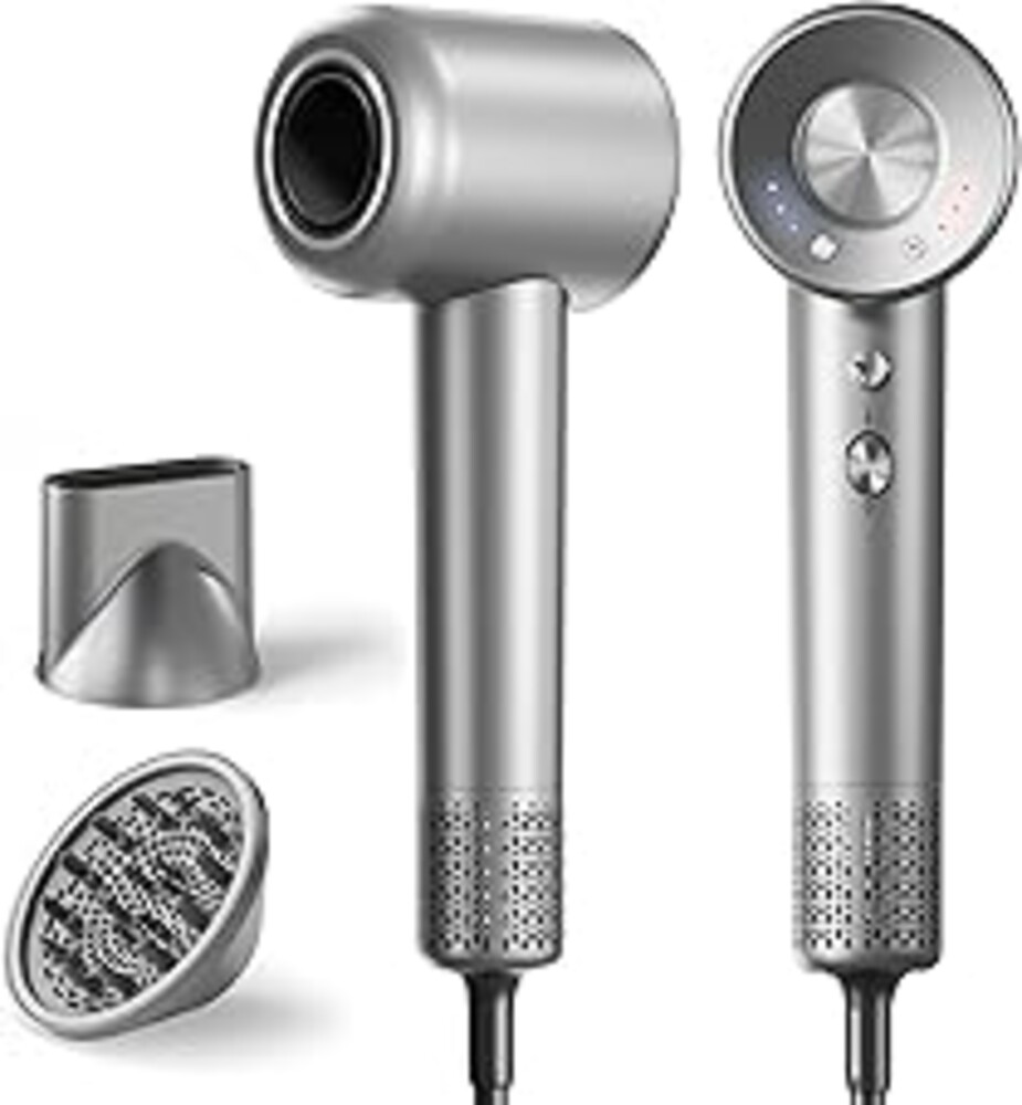 Hair Dryer, 160000 RPM High-Speed Ionic Blow Dryer with Magnetic Diffuser, Fast-Drying Hair Dryer for Women, 500M Negative Ions Frizz Control, Low-Noise Hairdryer for Home & Salon