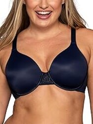 Vanity Fair Women's Full Figure Beauty Back Smoothing Bra, 4 Way Stretch Fabric, Lightly Lined Cups up to H