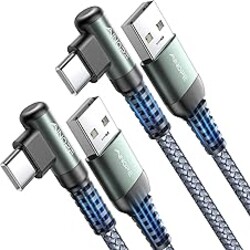 AINOPE USB A to USB Cable 3. 3FT 2-Pack for iPhone 17 16 Charger Cord 3.1A Car Carplay Cable for iPhone 17 Car Charger, Type C Charger Fast Charging for iPad Galaxy S25 S24 S23 S22 S21 S20 S10 Note 20