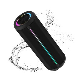 Jierben Portable Bluetooth Speaker 15W, IP67 Waterproof Wireless Speaker with LED Lights, Bluetooth 5.4, 17H Playtime, TWS Stereo Pairing – Loud Outdoor Travel Party Speaker