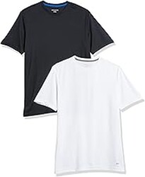 Amazon Essentials Men's Moisture Wicking Breathable Active Performance Tech Gym T-Shirts, Pack of 2