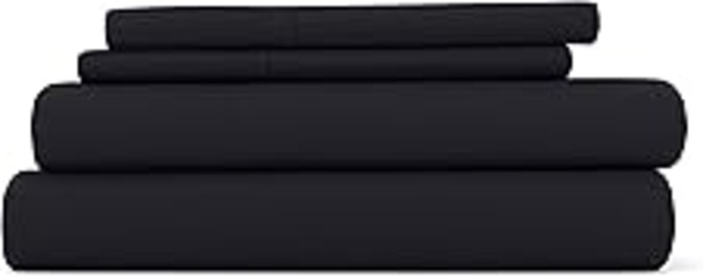 Linen Market Bed Sheets for California King Size Bed (Black) - Sleep Better Than Ever with These Soft and Cooling California King Sheets - Deep Pocket Fits 16" Thick Beds - 4 Piece Cal Sheet Set