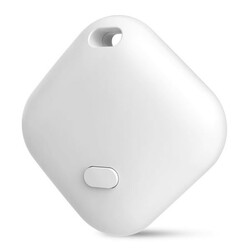 PcEoTllar Bluetooth Tracker, Keys Finder and Item Locator for IOS Find My - 1 Pack - White
