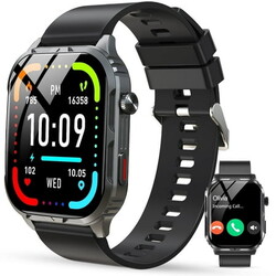Smart Watch , H5 IP68 Waterproof Smartwatch for Women Men , Smart Watch with Bluetooth Call, Answer Make Calls , Black