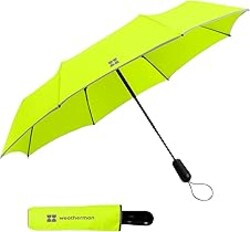 Weatherman Umbrella - Premium Small Compact Mini Umbrellas for Traveling - Windproof Umbrellaas Resists Up to 45 MPH Winds - Traveling Umbrellasa for Rain, Wind, Purse, Pocket, Backpack, Car - Portable Travel Umbrellas Easy Auto Open Close w/ Strong Fiberglass Frame