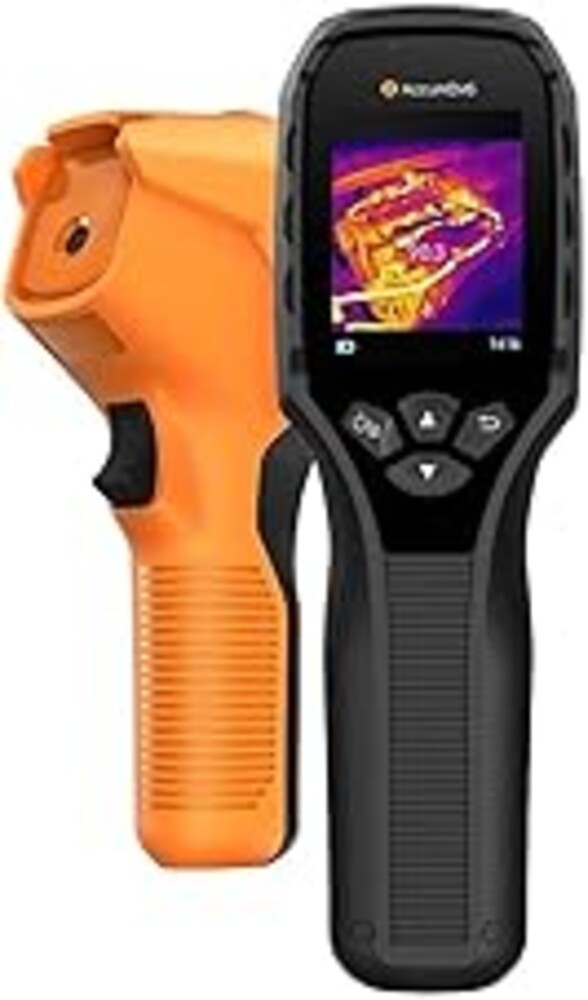 AccuMEMS GT14S Thermal Imaging Camera with Thermometer Mode, Ultra-Light 240g, -4°F~1022°F Range, 14H Runtime, Live Tracking with Edge-Enhanced Display, Infrared Camera for HVAC/Electrical Inspection