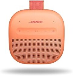Bose SoundLink Micro Portable Bluetooth Speaker (2nd Gen), Wireless Outdoor Speaker, Up to 12 Hours Battery Life, Waterproof and Dustproof, Sunset Peach - Limited Edition Color