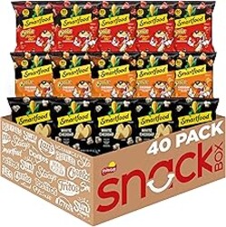 Smartfood Popcorn, White Cheddar and Flamin' Hot White Cheddar Variety Pack, 0.5 Ounce (Pack of 40)