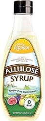 Your Kitchen Allulose 18.7 Fl Oz - 99.7% Keto Allulose Syrup, Zero Calorie Sweetener, Stevia Blend Thin Syrup, Low Glycemic, Non Erythritol, 0 Net Carbs Sugar Substitute