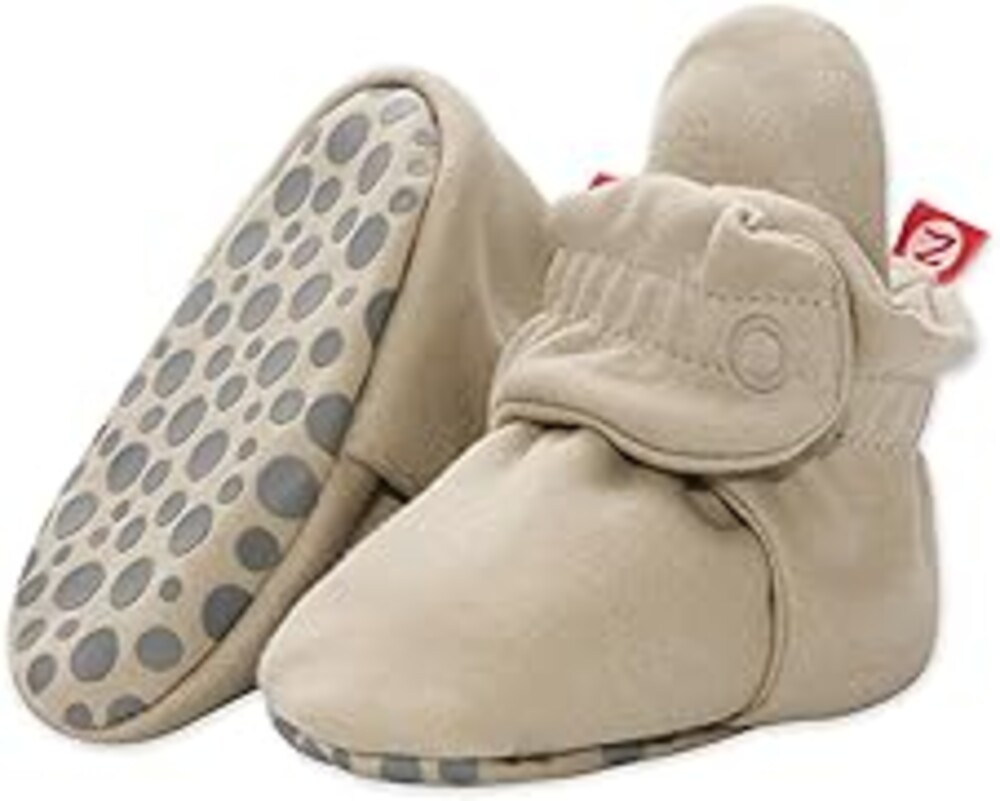 Zutano Unisex Organic Cotton Baby Booties, Stay-On and Non-Slip, Newborn to Toddler