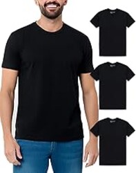 INTO THE AM Mens T Shirts Soft Cotton Blend Crew Neck Tee S - 4XL Athletic Fit Plain Casual T-Shirt for Men