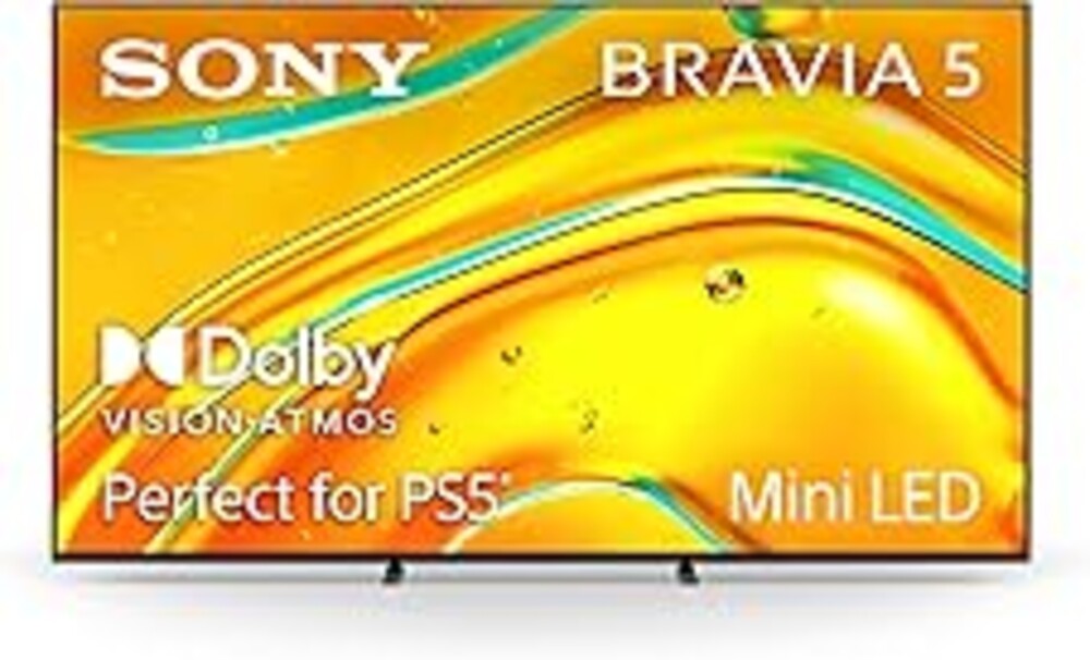 Sony BRAVIA 5 85 Inch TV, Mini LED, 4K Smart Google TV, XR Processor with AI Technology,120hz Television with Dolby Vision/Atmos, Exclusive Features for PlayStation®5, K-85XR50