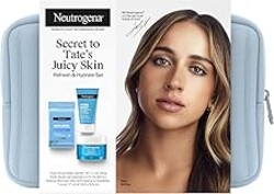 Neutrogena Refresh & Hydrate Skin Care Set, Gift Set with Tate McRae's Must-Haves, Includes Makeup Remover Wipes, Gel Facial Cleanser, & Water Gel Face Moisturizer, Travel Size, 3 Items