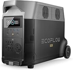 EF ECOFLOW Portable Power Station 3600Wh DELTA Pro, 120V AC Outlets x 5, 3600W, 2.7H Fast Charge, Lifepo4 Power Station, Solar Generator for Home Use, Power Outage, Camping, RV, Emergencies