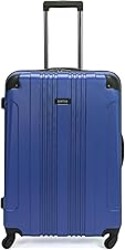 Kenneth Cole REACTION Out of Bounds Lightweight Hardshell 4-Wheel Spinner Luggage, Cobalt Blue, 28-Inch Checked