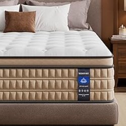 BedStory King Mattress Medium Firm 14 inch - Pain-Relieving Hybrid Mattress for Extra Lumbar & Hip Support - Premium Bed in a Box - 365-Night Trial - No Odor, Fiberglass-Free, CertiPUR-US Certified