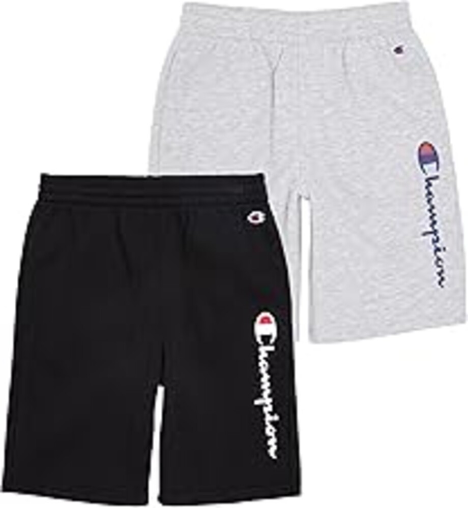 Champion Boys 2 Pack Signature Fleece Shorts for Kids