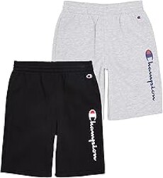 Champion Boys 2 Pack Signature Fleece Shorts for Kids