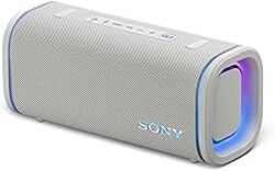 Sony ULT Field 5 Wireless Portable Bluetooth Speaker, IP67 Waterproof, Dustproof, and Rustproof with Enhanced Bass, 25 Hour Battery, 360° Party Light, and Shoulder Strap (SRSULT50W), Off White