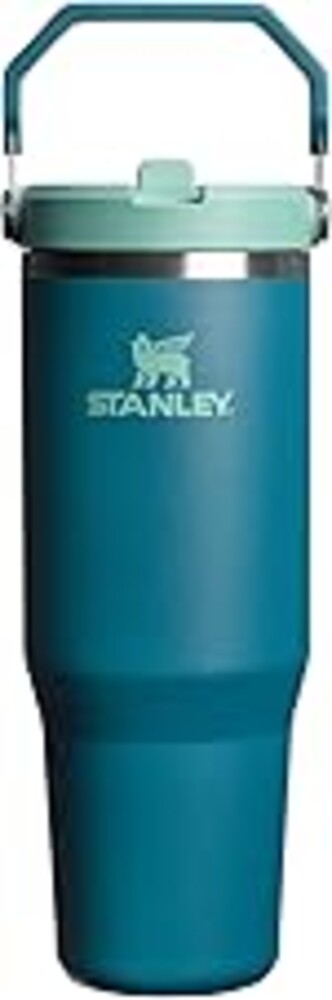STANLEY IceFlow 2.0 Flip Straw Tumbler with Handle 30 oz | Twist On Lid and Flip Up Straw | Leak Resistant Water Bottle | Insulated Stainless Steel | BPA-Free | Coastal Teal