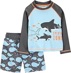 Simple Joys by Carter's Baby Boys' Swimsuit Trunk and Rashguard Set